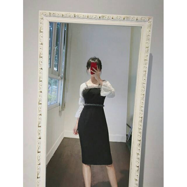 Đầm công sở tay phồng thanh lịch Ninna Dress kèm ảnh thật | BigBuy360 - bigbuy360.vn