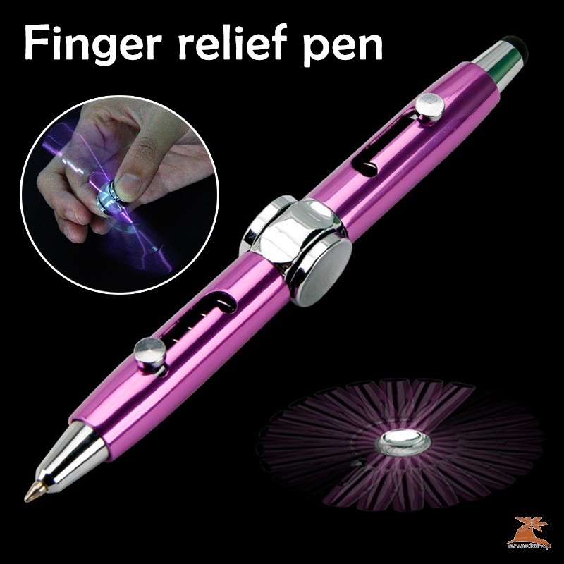 #New# 3 in 1 Multi-Functional Hand Gyroscope Stylus Pen Capacitive Pen Stress Relief Metal Ballpoint Pens