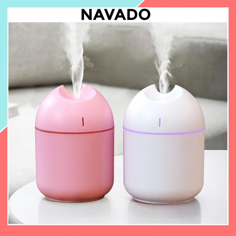 Máy phun sương tạo ẩm mini khuếch tán tinh dầu cho phòng ngủ, điều hòa 200ml cầm tay cắm USB giá rẻ 9801 NAVADO