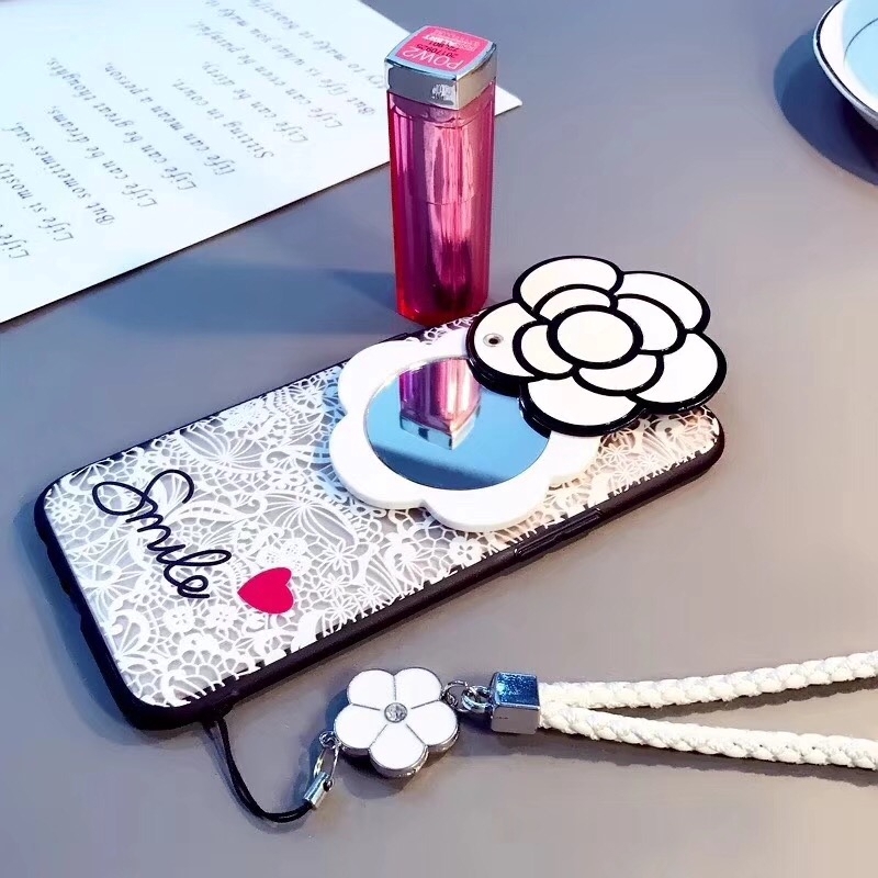 Ốp điện thoại ren có đế đỡ hình hoa cho Samsung A3/A5/A7 2017/Note 8