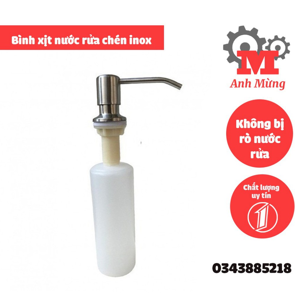 Bình xịt đựng nước rửa chén Inox 300ml