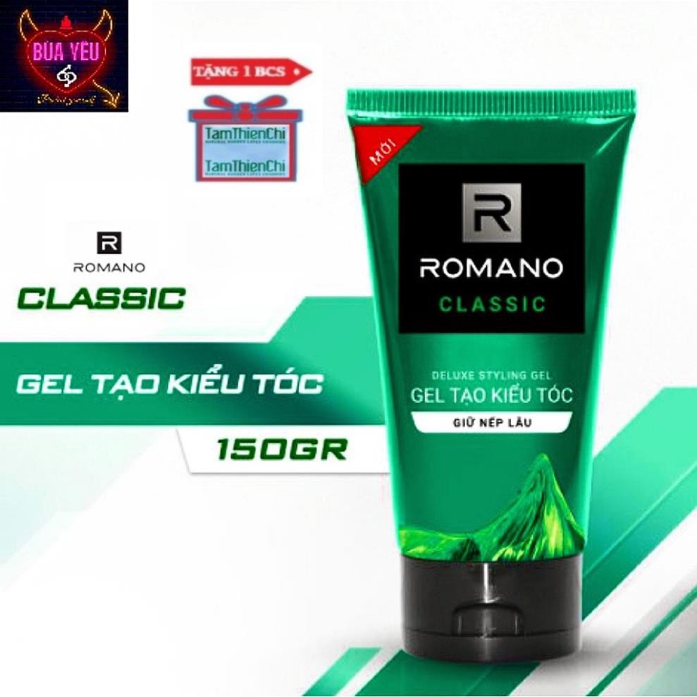 Gel vuốt tóc Romano Classic 150g - [Mua 1 tặng 1]