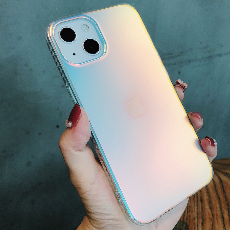 Ốp Điện Thoại Hybrid Kiểu Áo Giáp Chống Sốc Laser Mặt Nhám Sang Trọng Cho iPhone 13 Pro Max 11 12 Pro Max X XS 7 8 Plus SE 2020