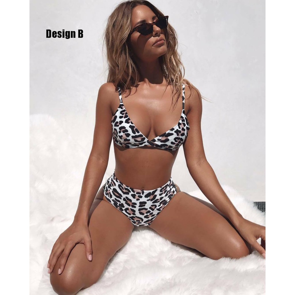 Set bikini đi biển nâng ngực lưng cao hoạ tiết hoạt hình | WebRaoVat - webraovat.net.vn