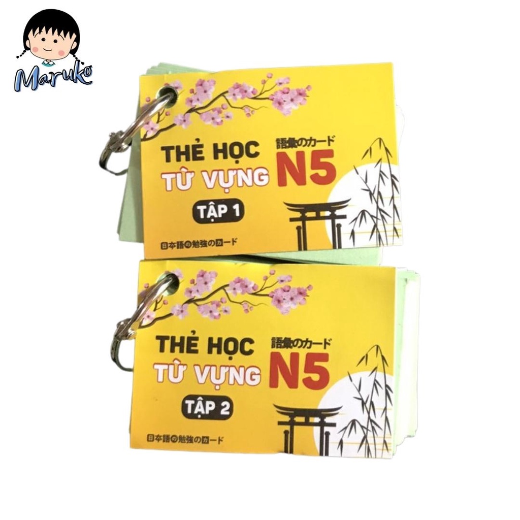 Thẻ Học Từ Vựng Tiếng Nhật N5 Tái Bản Mới Nhất - Flashcard Từ Vựng N5
