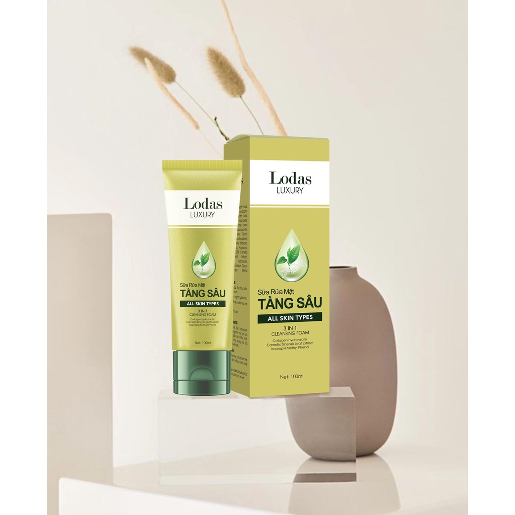 Combo Huyết thanh tơ tầm - Serum Lodas Skin Kết Hợp Sữa rữa mặt tầng sâu | BigBuy360 - bigbuy360.vn