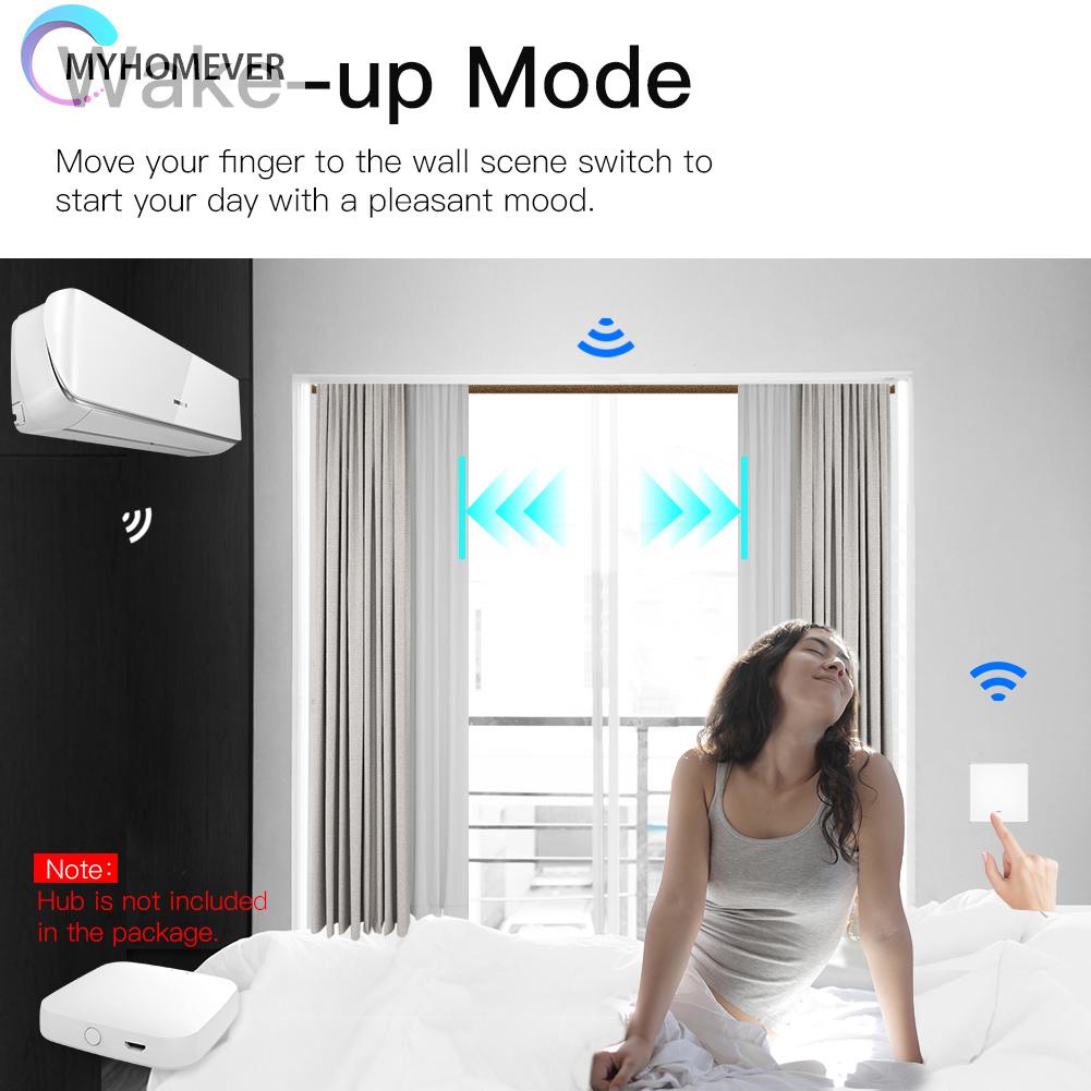 Công Tắc Gắn Tường Thông Minh Zigbee Tuya Kết Nối Bluetooth Điều Khiển Bằng Ứng Dụng