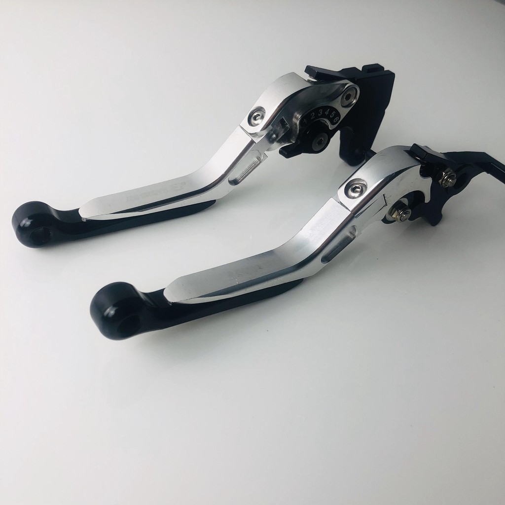 Bộ Tay Thắng 6 Số Chống Gãy Nhập Khẩu Cao Cấp Dùng Cho xe SH Mode_Màu Bạc_Motorsaigon