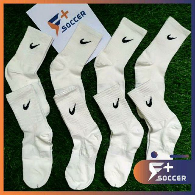 Tất thể thao bóng đá dệt kim nike trắng - hàng VNXK siêu đẹp