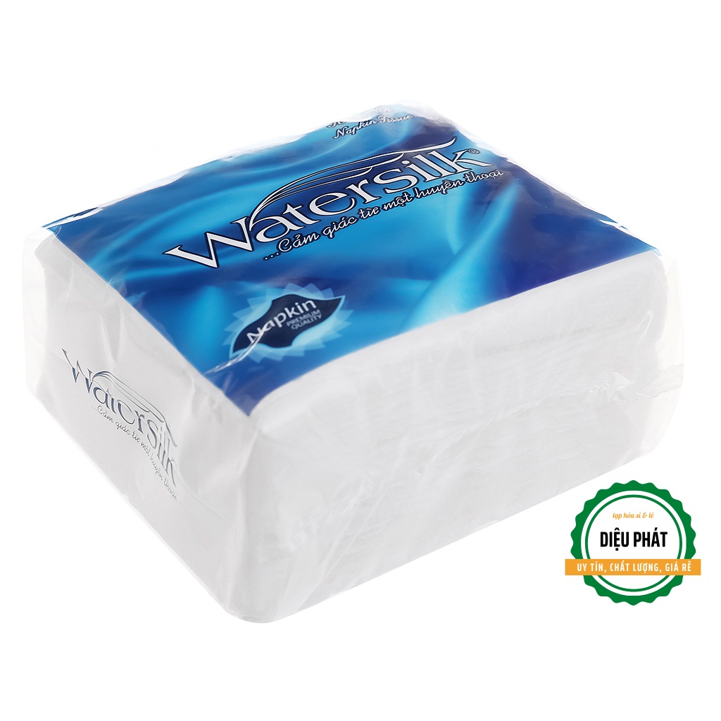 ⚡️ Giấy Vuông, Khăn Giấy Ăn Watersilk 1 Lớp Gói 100 Tờ