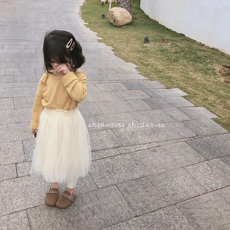 Chân váy Tutu phối lưới nhiều lớp cho bé gái