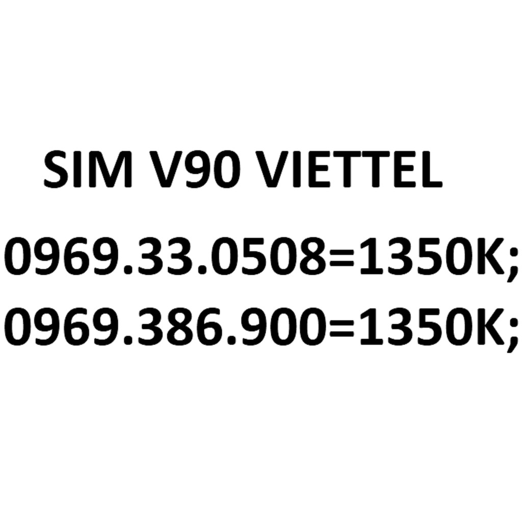 Sim đẹp 10 số viettel V90 ZX625