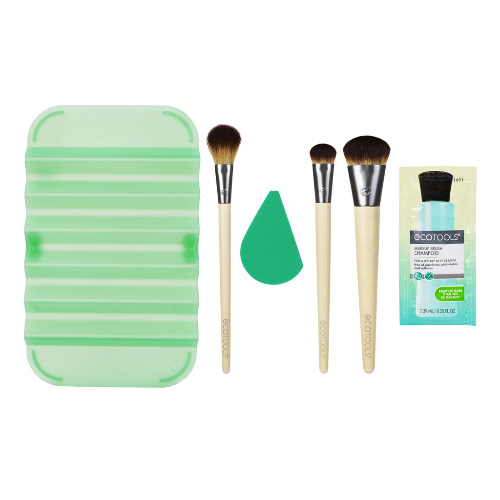 EcoTools - Set dụng cụ trang điểm 6 món EcoTools Prep &amp; Refresh Kit