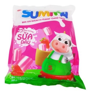 Kẹo sữa dâu sumika 140g