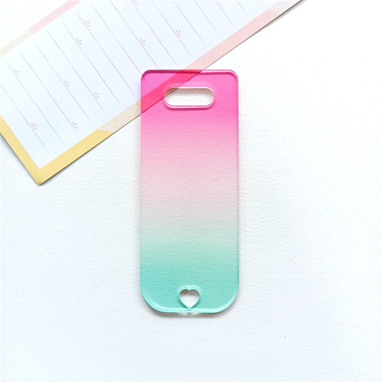 Miếng Dán Acrylic Màu Gradient Dùng Trang Trí Thẻ   /diy Gradient móc khoá acrylic