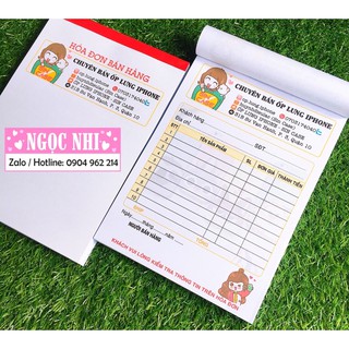 Hoá đơn in riêng sl ít từ 2c