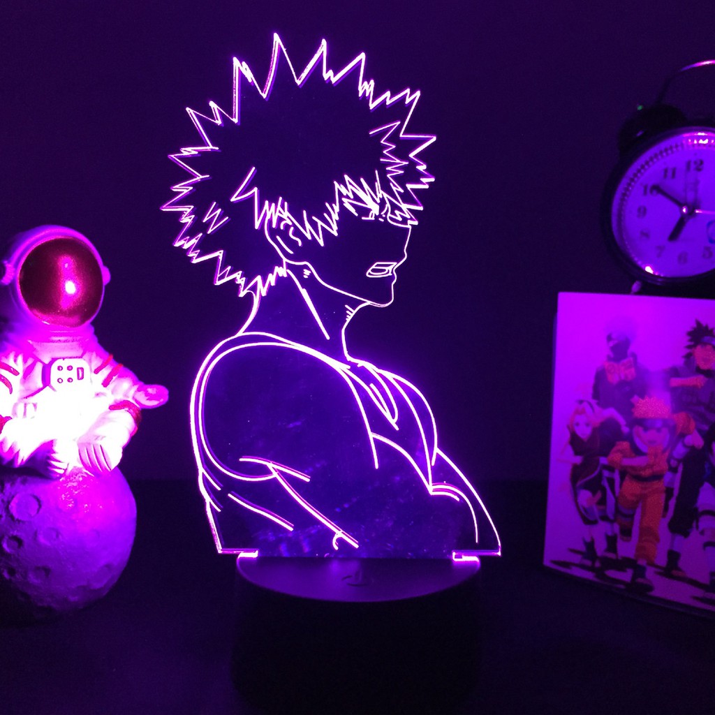 Đèn Led Ngủ Để Bàn Hình Nhân Vật Bakugou Katsuki Trong Phim Học Viện Anh Hùng
