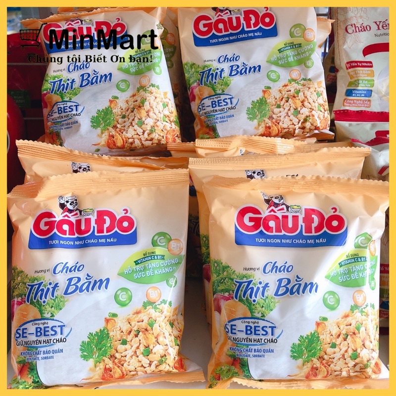 Cháo Gấu Đỏ Thịt Bằm 50g MinMart