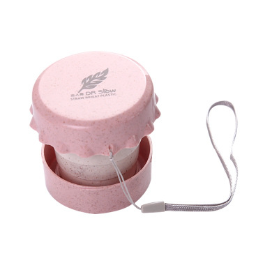 Cốc uống nước nhỏ bằng xơ lúa mạch có thể xếp gọn tiện lợi