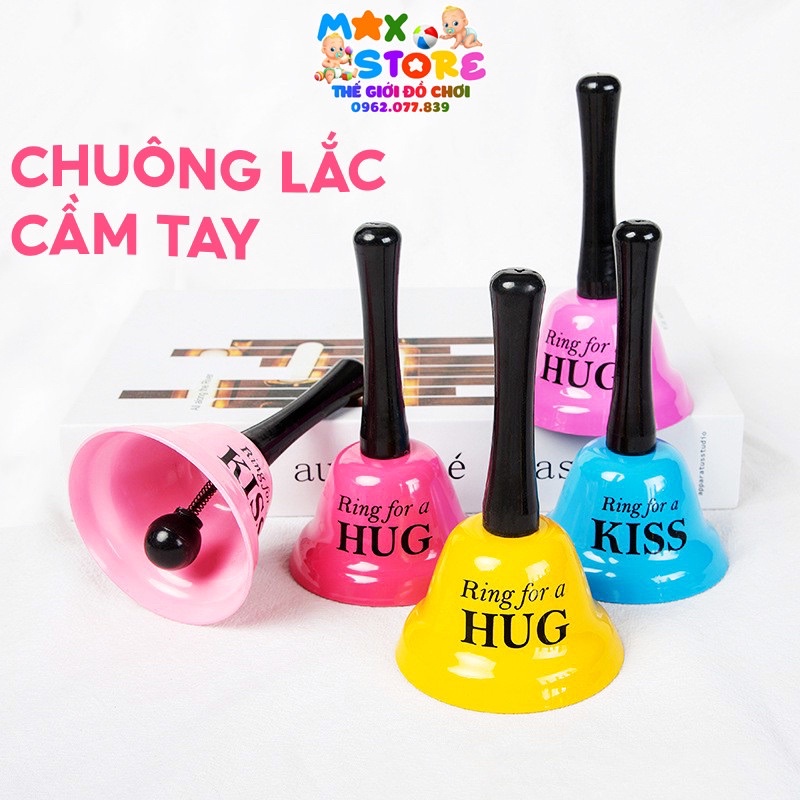 Chuông Lắc Cầm Tay Cỡ Lớn ✅đồ dùng giáo cụ dạy học phục vụ trong học tập và các hoạt động trò chơi cho giáo viên