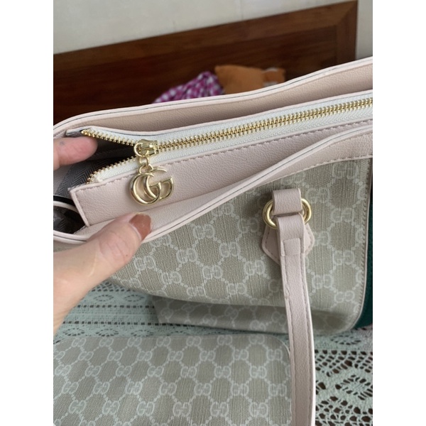 Túi công sở dáng tote size to kèm ví có khoá miệng size đại hình và clip thật