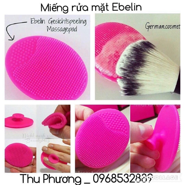 Mút rửa mặt Ebelin Silicone Cleasing Pad