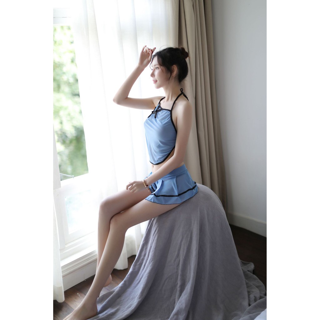 Bộ cosplay yếm trắng xinh xắn E5 - đủ 3 chi tiết ( Bảo khánh - SEXY LADDY) | BigBuy360 - bigbuy360.vn