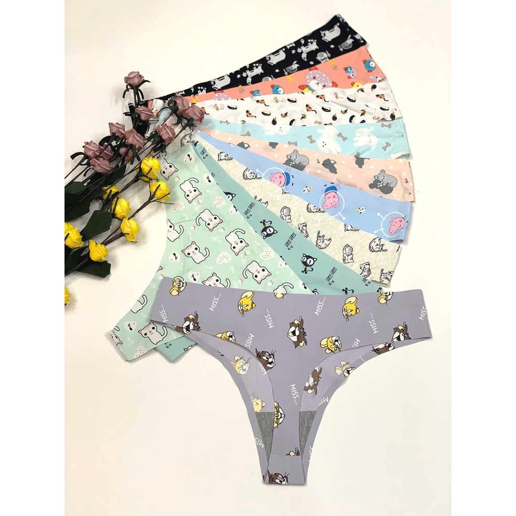 [Mã 12FASHIONSALE1 giảm 10K đơn 50K]  Quần Lót Đúc Su Lọt Khe Họa Tiết Không Đường May 013 | BigBuy360 - bigbuy360.vn