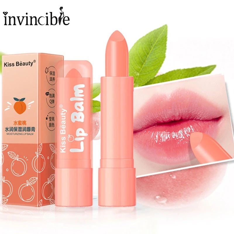 1 Thỏi Son Dưỡng Môi Hương Đào Tự Nhiên Dưỡng Ẩm Lâu Trôi