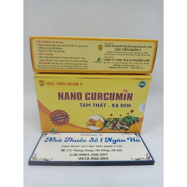 Nano Curcumin Tam Thất Xạ Đen - Học viện Quân Y