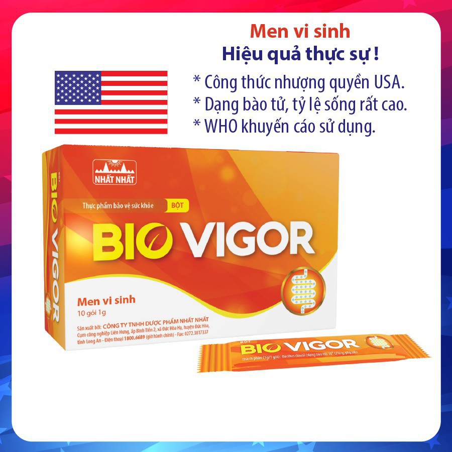 Men vi sinh Bio Vigor cho người rối loạn tiêu hóa CN36