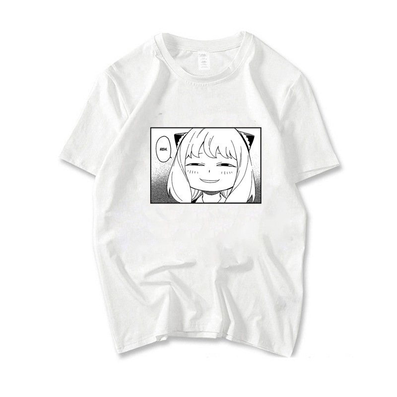 Áo thun phông trắng in hình Anya Gia Đình Điệp Viên Spy x Family chibi anime thời trang nam nữ cá tính
