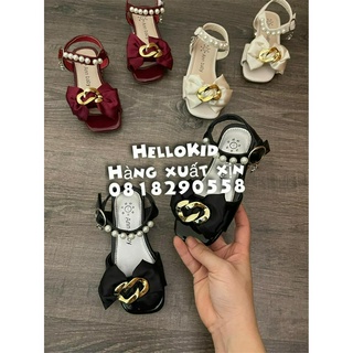 Giày búp bê nơ gắn ngọ.c
