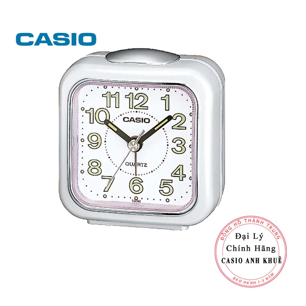 Đồng hồ để bàn Casio TQ-142-7DF có báo thức, dạ quang ( Kích thước 7.7×7.2×4.9 cm )