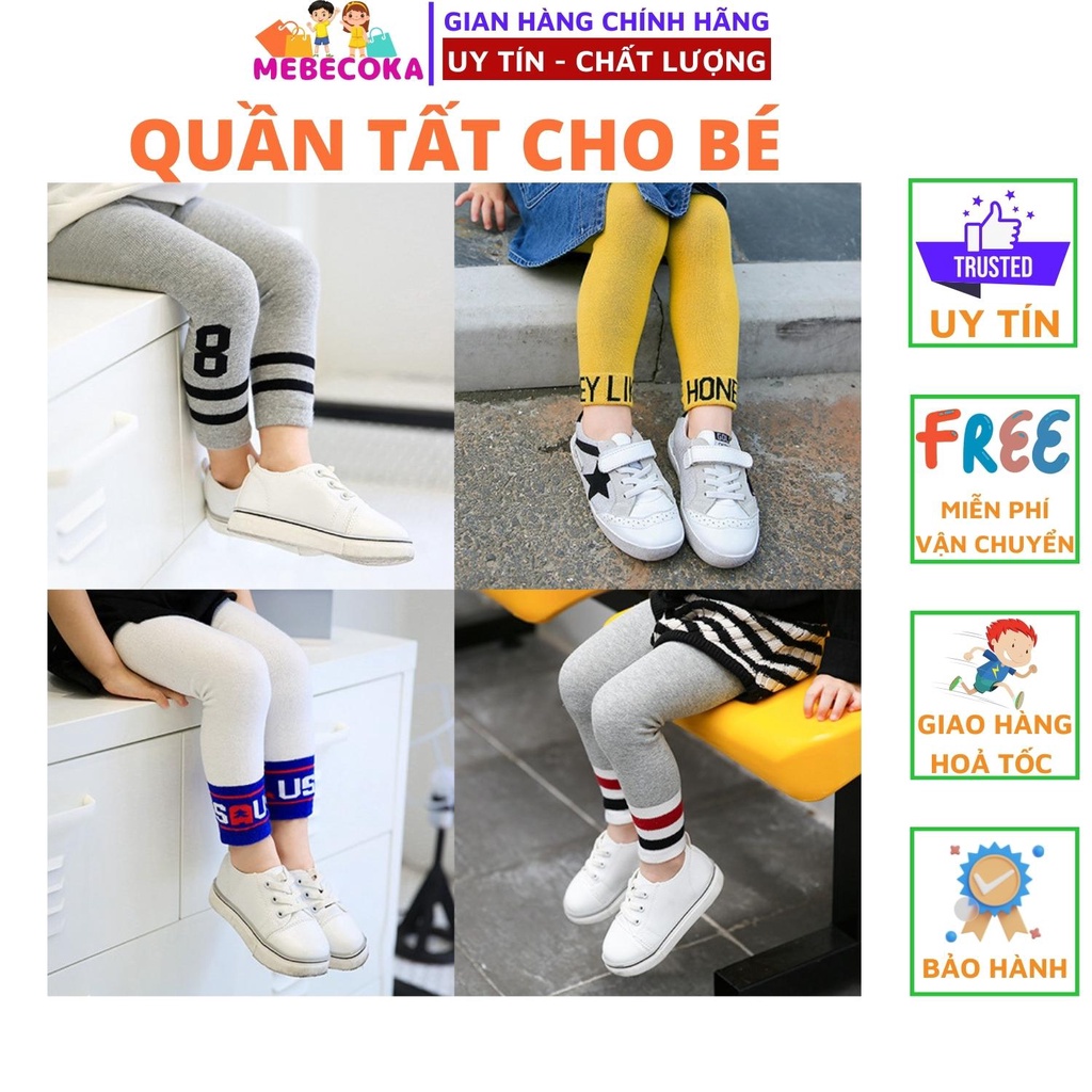 Quần tất len tăm không bàn, Quần leggings XUẤT NHẬT cho bé từ 1 - 10 tuổi