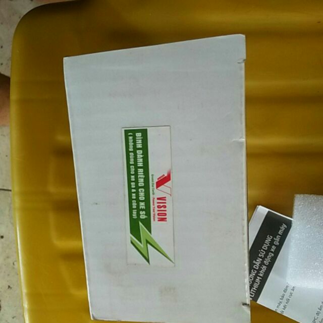 Bình ắc Quy lithium dùng cho xe dr weve và ex 2007 VS5ac bao đúng giá công ty