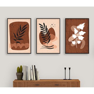 Bộ tranh 3 tấm DECOR hiện đại chât liệu canvas cao cấp chống nước -tặng kèm 1 tranh 20x30