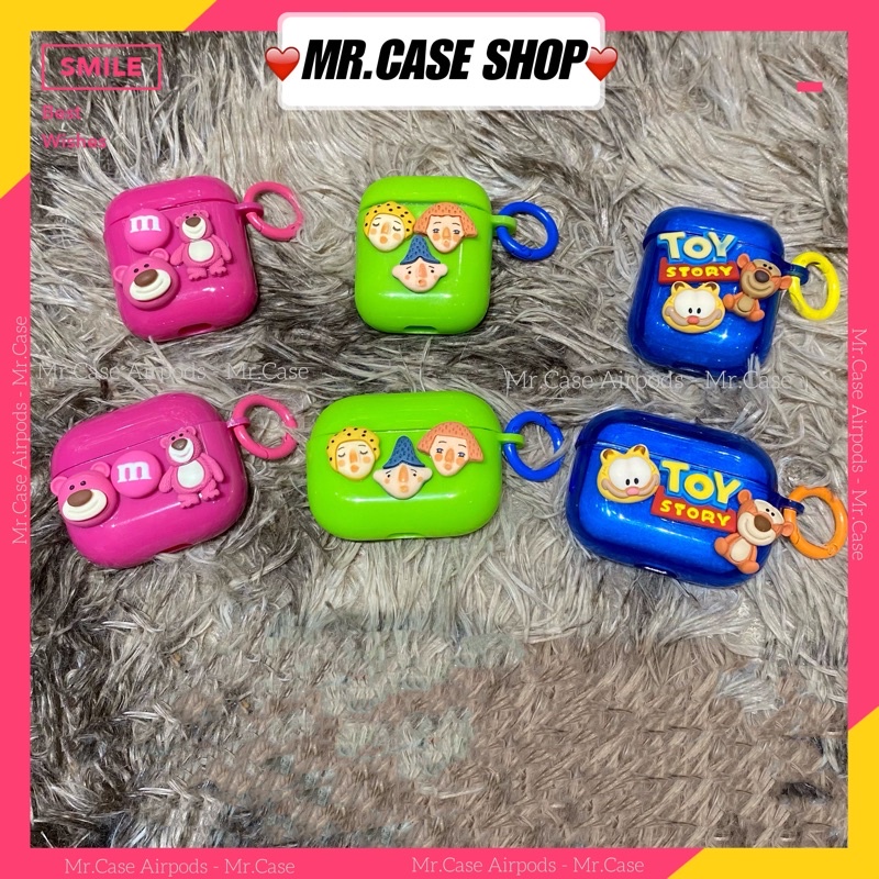 [ CÓ AP 3 ] Case Airpods 1/2 /Pro Vỏ Ốp Tai Nghe Hình Nhiều Mẫu Hoạt Hình xinh - Mr.Case AirPods