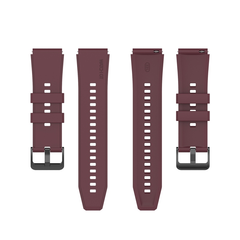 Dây Đeo Thay Thế Chất Liệu Silicon Màu Trơn Phong Cách Thể Thao Cho Mi watch color color2