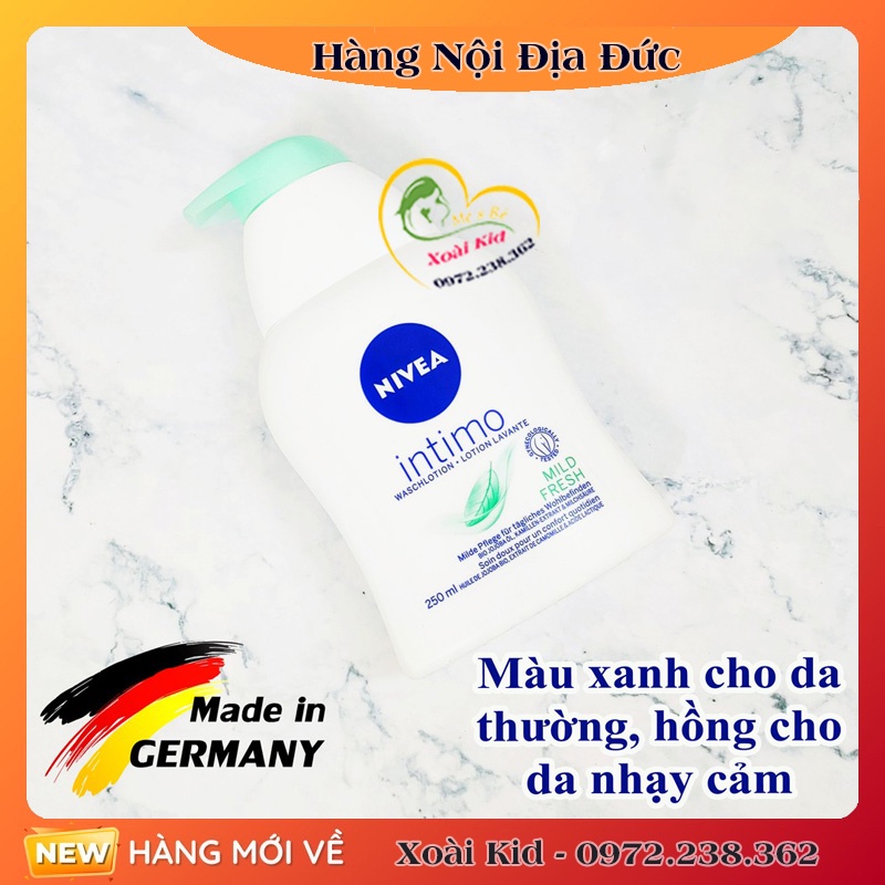 [Hàng Chính Hãng] Dung dịch vệ sinh Nivea intimo của Đức