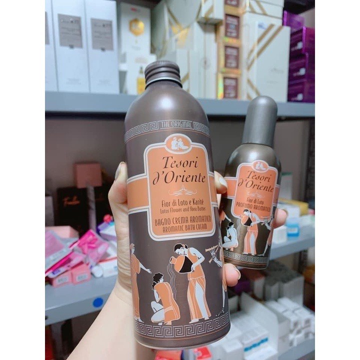 Sữa Tắm Nước Hoa Ý Tesori D'Oriente Chính Hãng 500ml Hương Thơm Lưu Trữ Cả Ngày Kèm Vòi