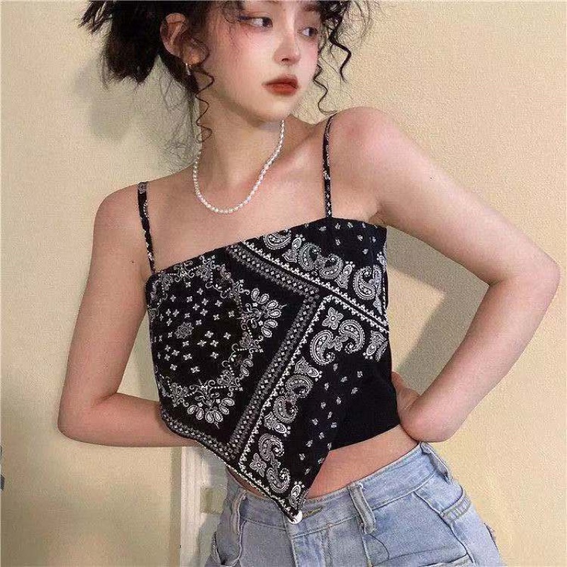 [Che Tên] Áo Yếm 2 Dây Họa Tiết Thổ Cẩm Vintage TOPBRA