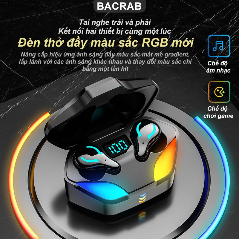 Tai nghe không dây gaming nhet tai hot thời trang thể thao ko dây chup tai nút nhét tai chum tai super bass chấtlượng X1 TWS true wireless bluetooth earphone PUBG game headphone