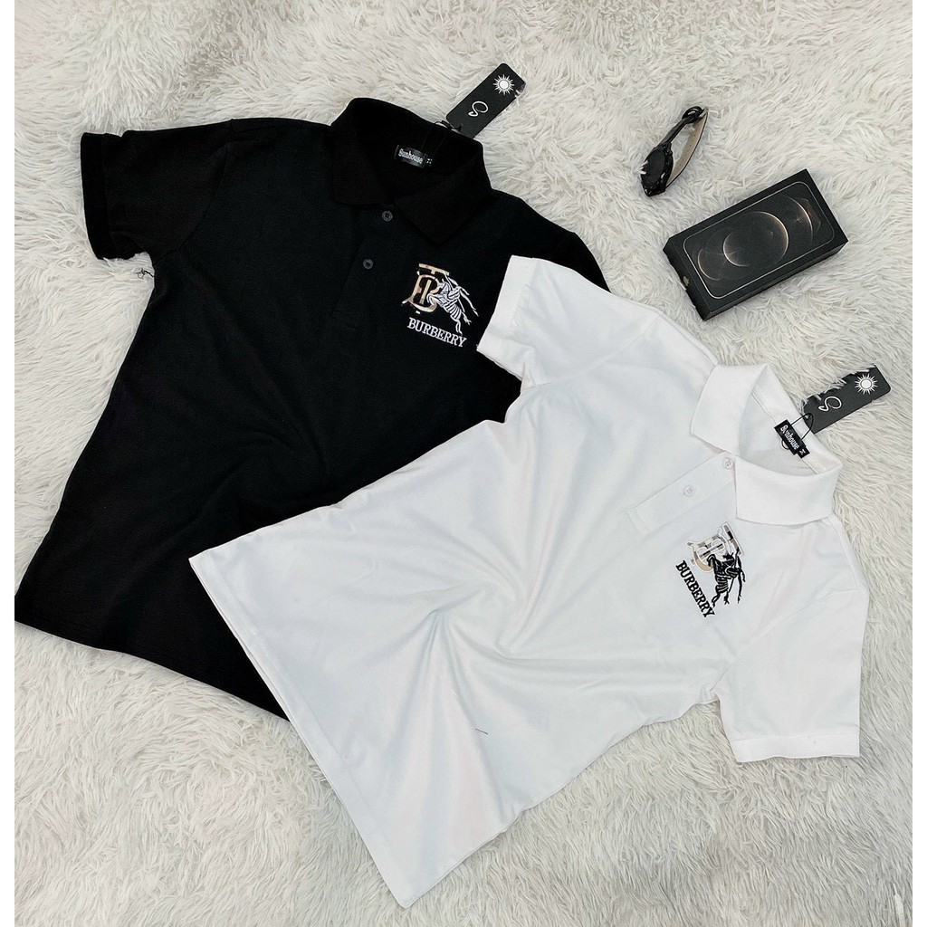 )CÓ VIDEO) Áo thun nam có cổ tay ngắn thêu kim sa đại bàng 2 mặt full lưng vải cotton co dãn 4 chiều 2 màu trắng đen cao | BigBuy360 - bigbuy360.vn