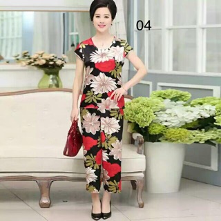 BỘ QUẦN ÁO LỤA TRUNG NIÊN