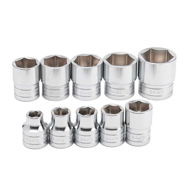 Đầu tuýp khẩu 1/2 KTC Nhật các cỡ từ B4-08 đến B4-24mm - Đầu tuýp trắng vặn tay Nhật Bản