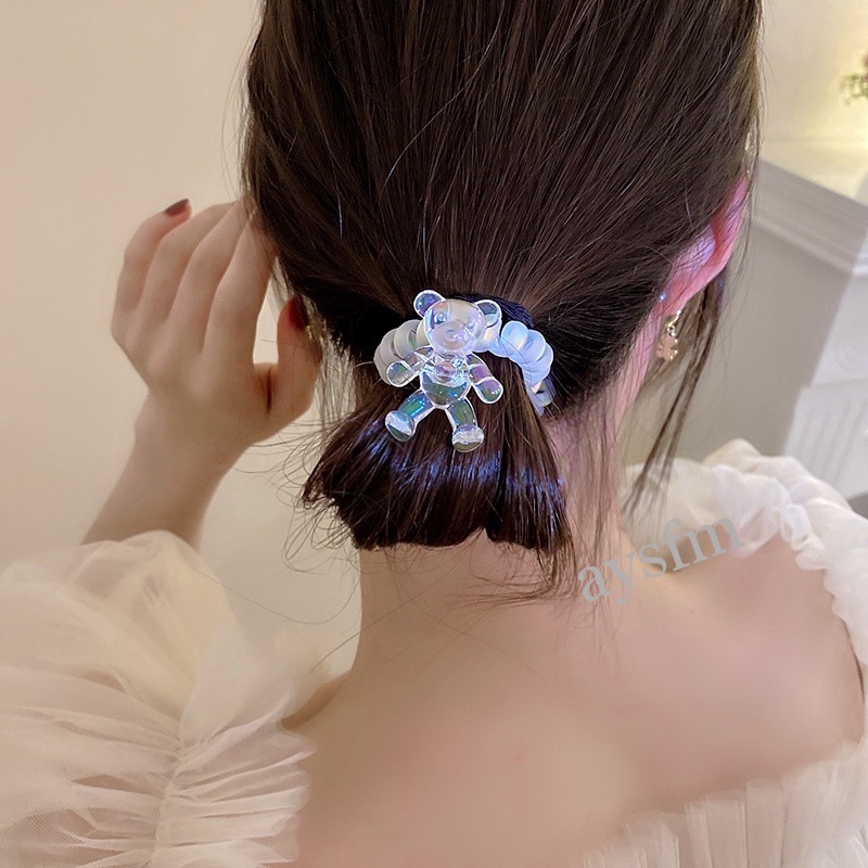 Dây buộc tóc cao su xoắn ốc dễ thương xinh xắn