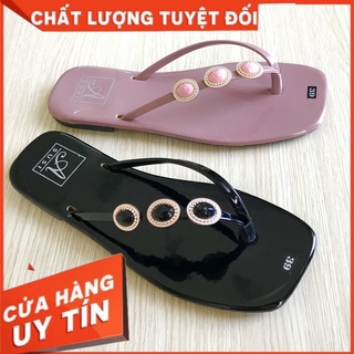 Dép kẹp nữ đính đá 3 màu sang trọng