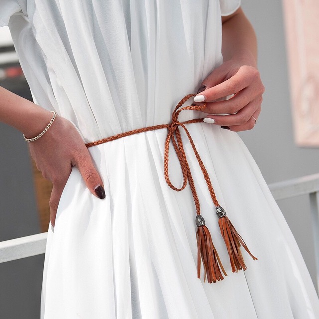 Belt đầm boho