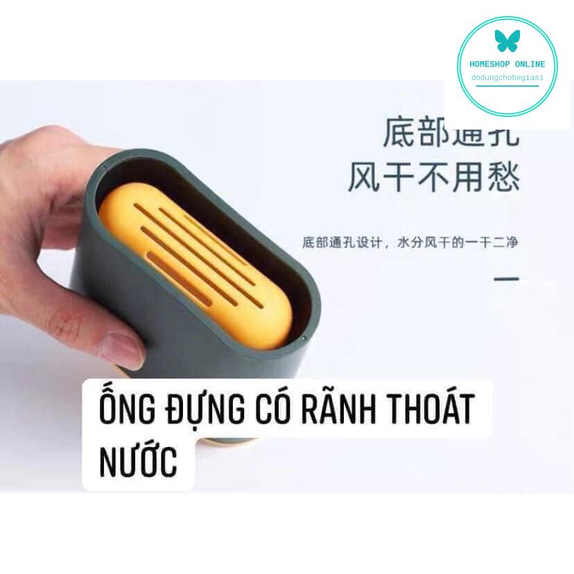 Chổi Cọ Nhà Vệ Sinh, Cây Cọ Toilet Bồn Cầu Bằng SiliCon Có Giá Đựng Dán Tường